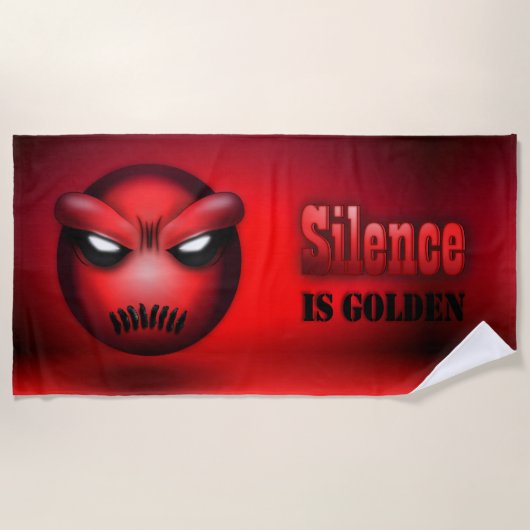 Serviette De Plage Mutemoji ビーチタオル (正面)