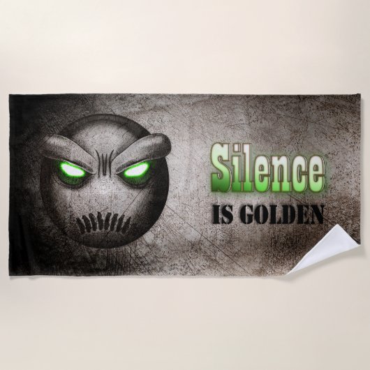 Serviette De Plage Mutemoji Vintage ビーチタオル (正面)