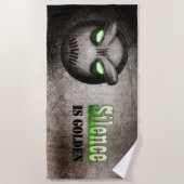 Serviette De Plage Mutemoji Vintage ビーチタオル (正面)