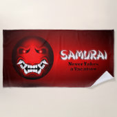 Serviette De Plage Samouraïmoji ビーチタオル (正面)