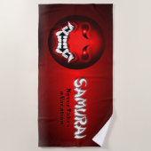 Serviette De Plage Samouraïmoji ビーチタオル (正面)