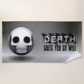 Serviette De Plage Skullmoji ビーチタオル (正面)