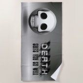 Serviette De Plage Skullmoji ビーチタオル (正面)