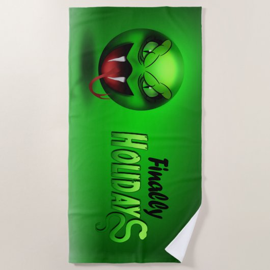 Serviette De Plage Snakemoji ビーチタオル (正面)