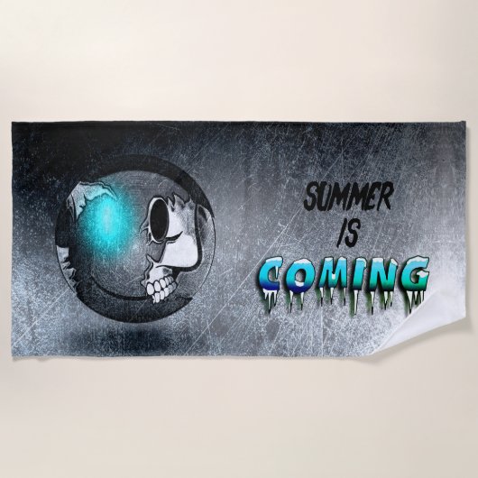 Serviette De Plage Walkermoji Vintage ビーチタオル (正面)