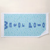Serviette de plage   WATER  POLO  ビーチタオル (正面)