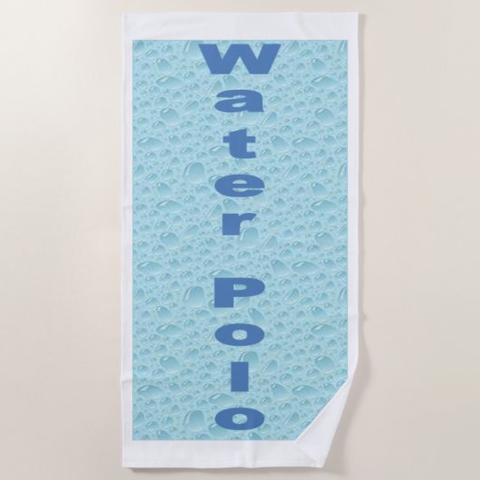 Serviette de plage   WATER  POLO  ビーチタオル (正面)