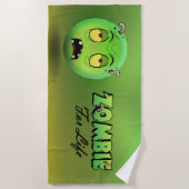 Serviette De Plage Zombiemoji ビーチタオル (正面)