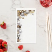 Serviette en Papier "Boules Dorées" (インサイチュ)