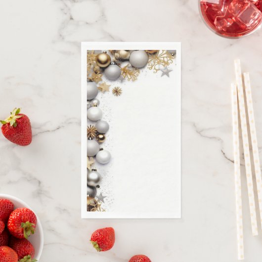 Serviette en Papier "Boules Dorées" (インサイチュ)