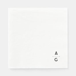 Serviette en papier de mariage "Lettrus" スタンダードランチョンナプキン