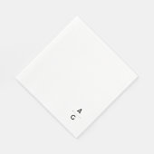 Serviette en papier de mariage "Lettrus" スタンダードランチョンナプキン (角)