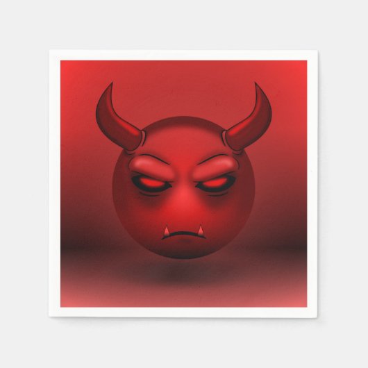 Serviette En Papier Devilmoji スタンダードカクテルナプキン (正面)