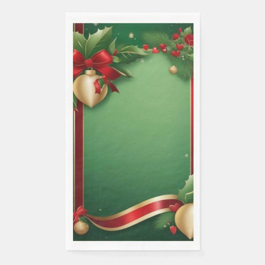 Serviette en Papier "Houx"  (正面)