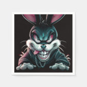 Serviette en papier Lapin スタンダードカクテルナプキン (正面)