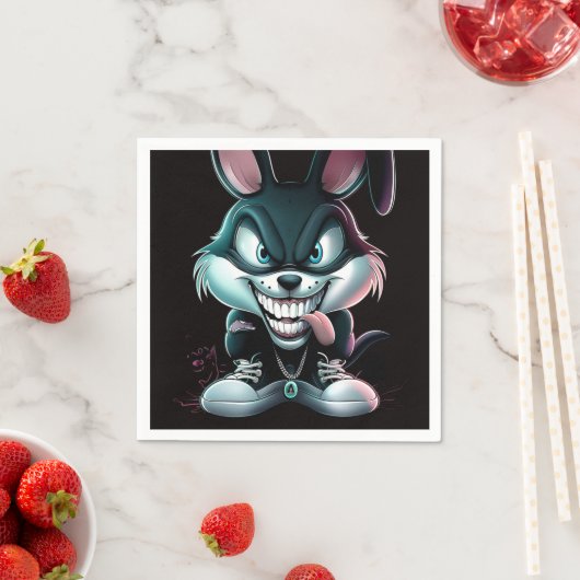 Serviette en papier Lapin スタンダードカクテルナプキン (インサイチュ)