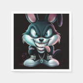 Serviette en papier Lapin スタンダードカクテルナプキン (正面)