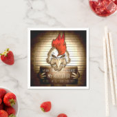 Serviette En Papier Mr Rooster Vintage スタンダードカクテルナプキン (インサイチュ)