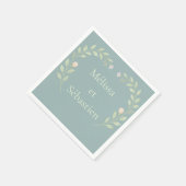 Serviette en papier pour mariage personnalisable スタンダードカクテルナプキン (角)