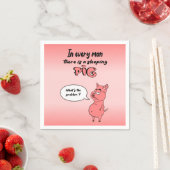 Serviette En Papier Ronchon le cochon スタンダードカクテルナプキン (インサイチュ)