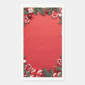 Serviette en Papier "Rouge & Canne à Sucre"  (正面)