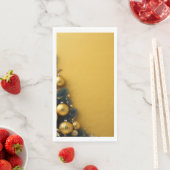 Serviette en Papier "Sapin sur Fond Doré"  (インサイチュ)