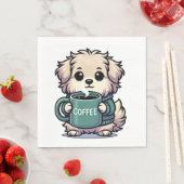 Serviette Kaffeehund スタンダードランチョンナプキン (インサイチュ)
