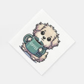 Serviette Kaffeehund スタンダードランチョンナプキン (角)