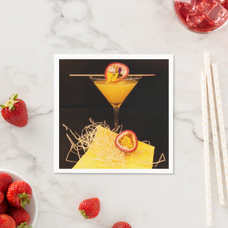 Serviette - Motiv Cocktail Wodka Passionsfrucht スタンダードカクテルナプキン