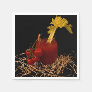 Serviette - Motiv Cocktail Wodka Tomate スタンダードカクテルナプキン