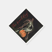 Servietten Halloween Party mit Geisterpferd スタンダードカクテルナプキン (角)