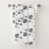 Serviettes Bouledogue Francais バスタオルセット (インサイチュ)