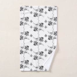Serviettes Bouledogue Francais バスタオルセット