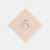 Serviettes Fête d'Halloween Girly Fille スタンダードカクテルナプキン (角)