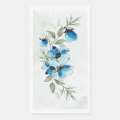 Serviettes "Fleurs bleues" (正面)