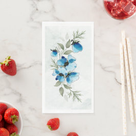 Serviettes "Fleurs bleues"