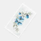 Serviettes "Fleurs bleues" (コーナー)