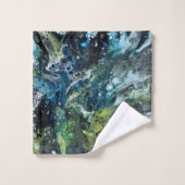 Serviettes multicolore. Motif abstrait. Anetka バスタオルセット (ウォッシュタオル)