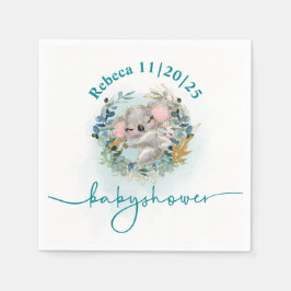 Servilleta de papel Baby Shower "Baby Koala" スタンダードカクテルナプキン