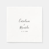 Servilleta de Papel de Boda Española スタンダードカクテルナプキン (正面)