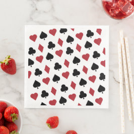 Servilleta de papel de cena naipes
