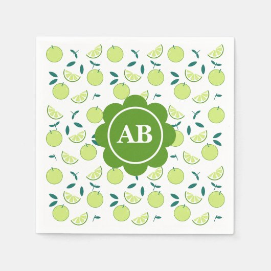 Servilleta de papel diseño de limas スタンダードカクテルナプキン (正面)