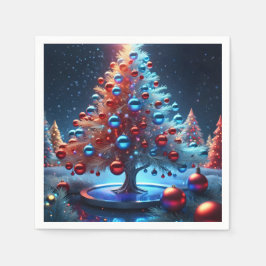 Servilleta de papel navidad 1 - 001 スタンダードカクテルナプキン