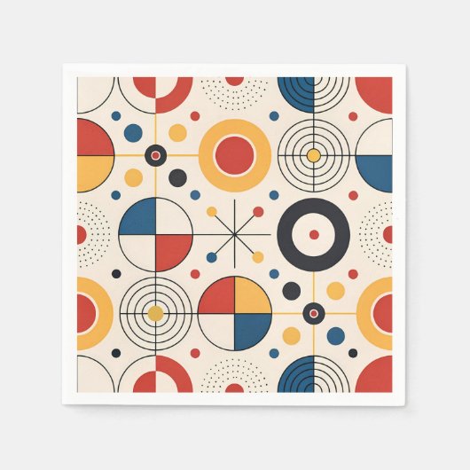 Servilleta diseño geométrico スタンダードカクテルナプキン (正面)