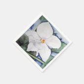 Servilleta papel violeta africana en acuarela スタンダードカクテルナプキン (角)