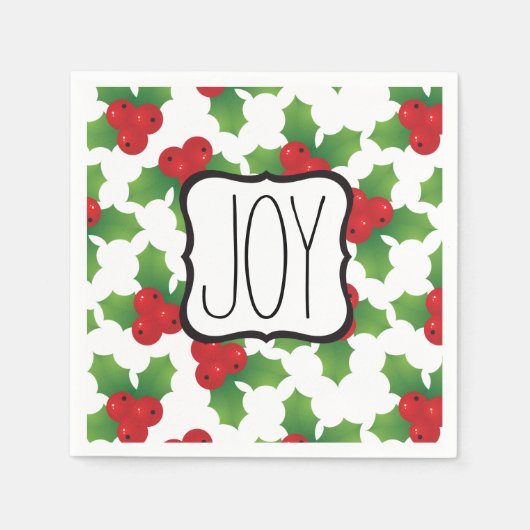 SERVILLETA PARA FIESTA DE NAVIDAD スタンダードカクテルナプキン (正面)