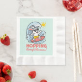 Servilletas con diseño de conejito surfero kawaii 縁ありランチョンナプキン (インサイチュ)