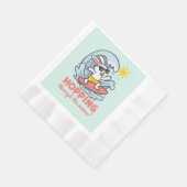 Servilletas con diseño de conejito surfero kawaii 縁ありランチョンナプキン (角)