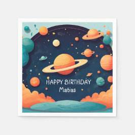 Servilletas cumpleaños personalizadas スタンダードカクテルナプキン