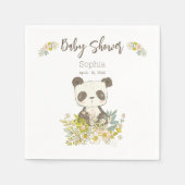 Servilletas de papel Baby Shower Panda スタンダードカクテルナプキン (正面)